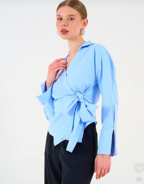 Chemise croisée Tendance – Image 2