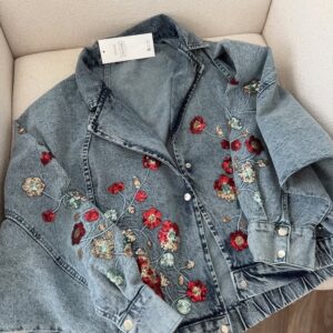 VESTE JEAN FLEURIE
